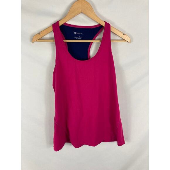 Fabletics Fitted Pink Purple Racerback Athletic Tank Size Medium 8 - Picture 4 of 6